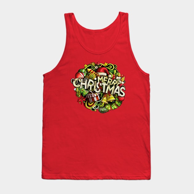 happy merry christmas 2 Tank Top by MARK ASHKENAZI